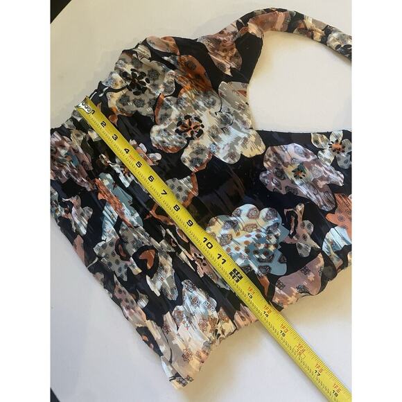 Ralph Lauren Collection Purple Label Halter Top Floral Blouse Tank Vintage 2000s - Picture 7 of 13